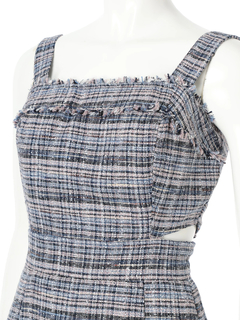 LIP SERVICE(リップサービス) |フリンジツイードジャンスカワンピース