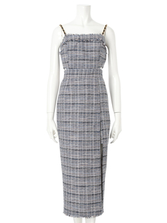 LIP SERVICE(リップサービス) |フリンジツイードジャンスカワンピース