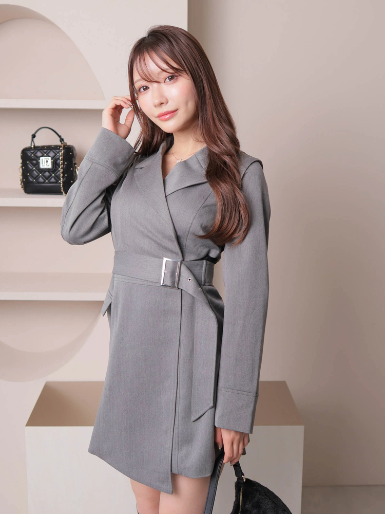 LIP SERVICE(リップサービス) |2wayスリーブサイドシアージャケットワンピース