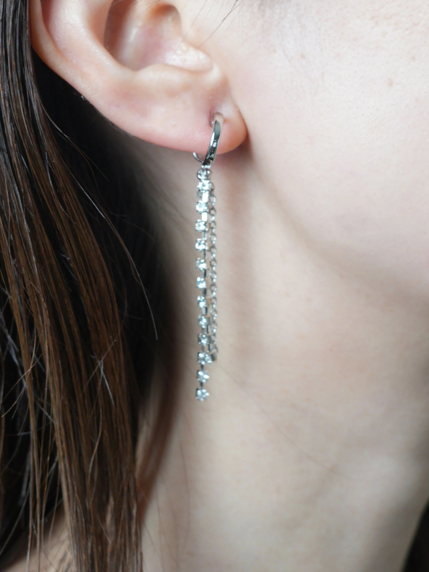 美品 BARJEWELLERY DRIFT ドリフト ピアス シルバー ドレス LIP SERVICE（リップサービス）｜ ロングジュエルピアス アイテムの