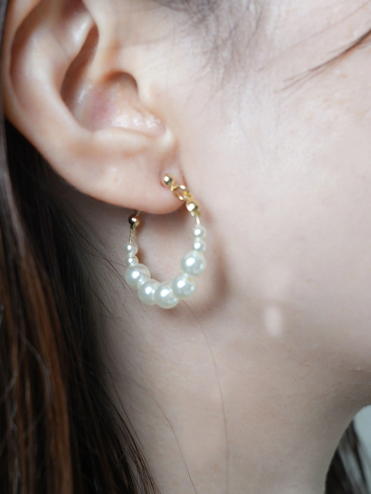 LIP SERVICE(リップサービス) |パールフープピアス