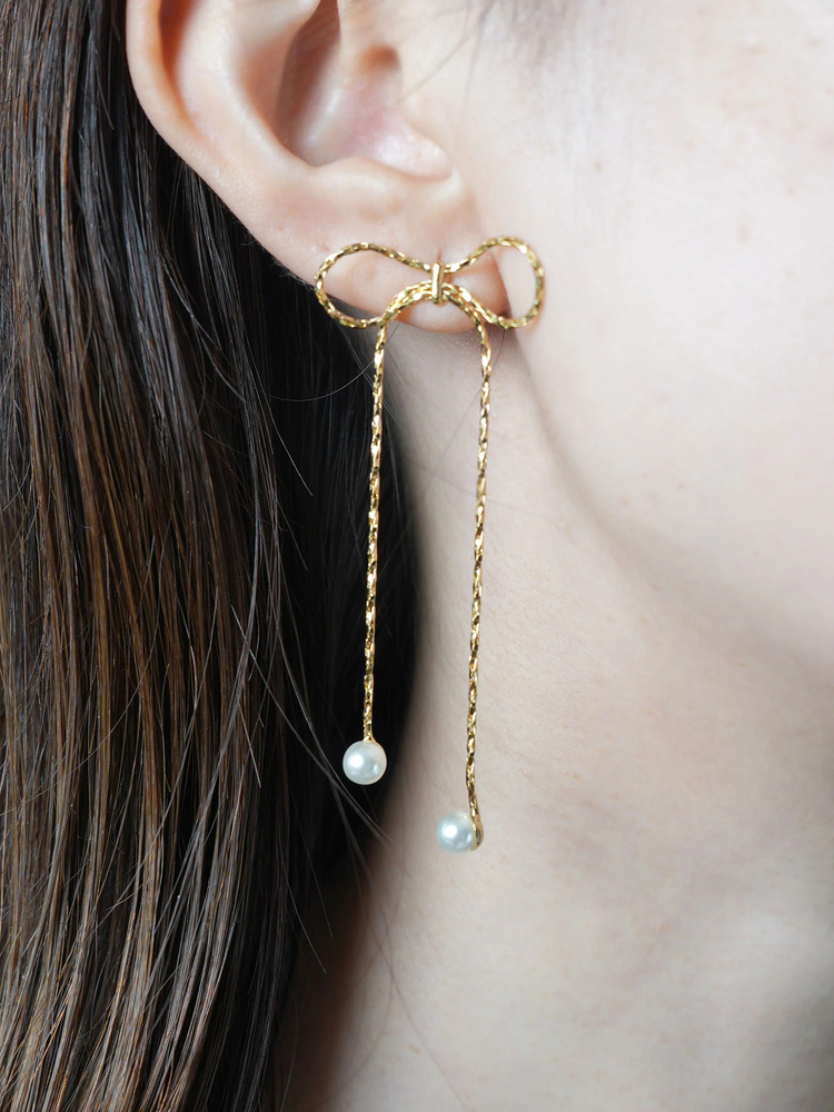 LIP SERVICE(リップサービス) |リボンパールピアス