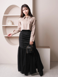 LIP SERVICE(リップサービス) |ネクタイSETクロップドシャツ