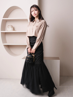 LIP SERVICE(リップサービス) |ネクタイSETクロップドシャツ