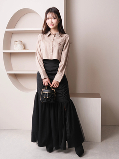 LIP SERVICE(リップサービス) |ネクタイSETクロップドシャツ