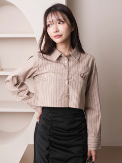 LIP SERVICE(リップサービス) |ネクタイSETクロップドシャツ