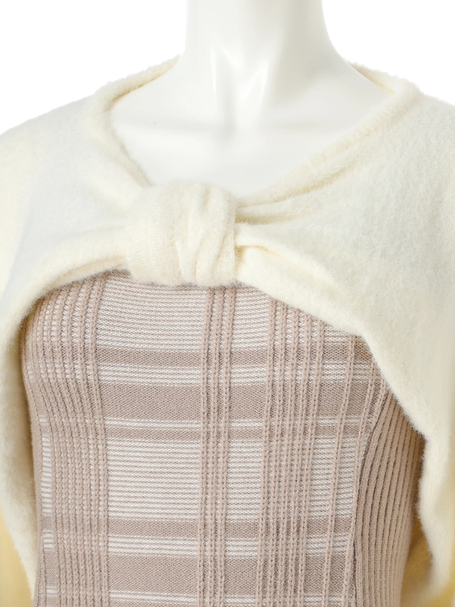 LIP SERVICE（リップサービス）｜ リボンフェザーアンサンブルニット