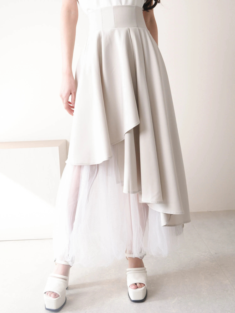 LIP SERVICE(リップサービス) |ラメチュールティアードフレアスカート