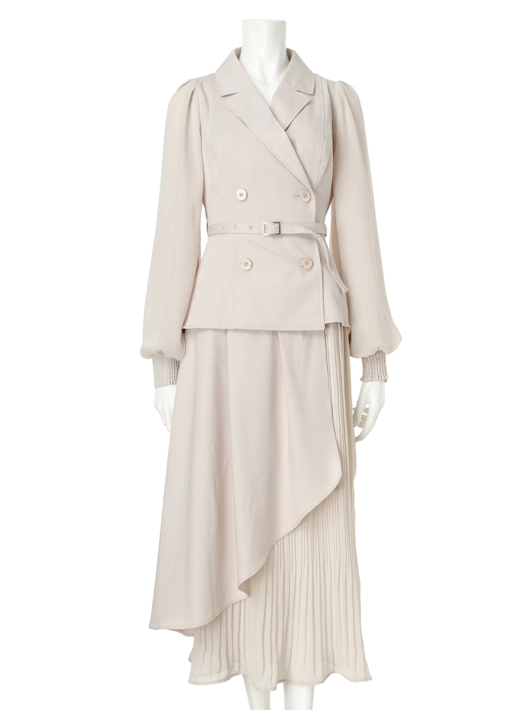 LIP SERVICE（リップサービス）｜ ジャケットプリーツロング