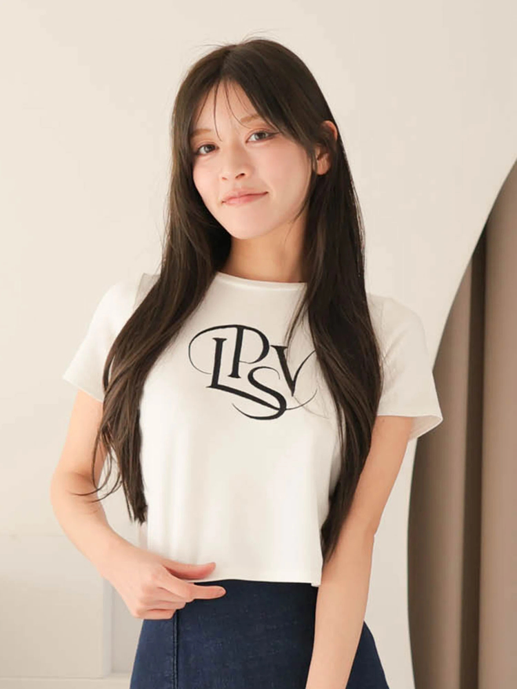 LIP SERVICE(リップサービス) |カーブロゴTシャツ