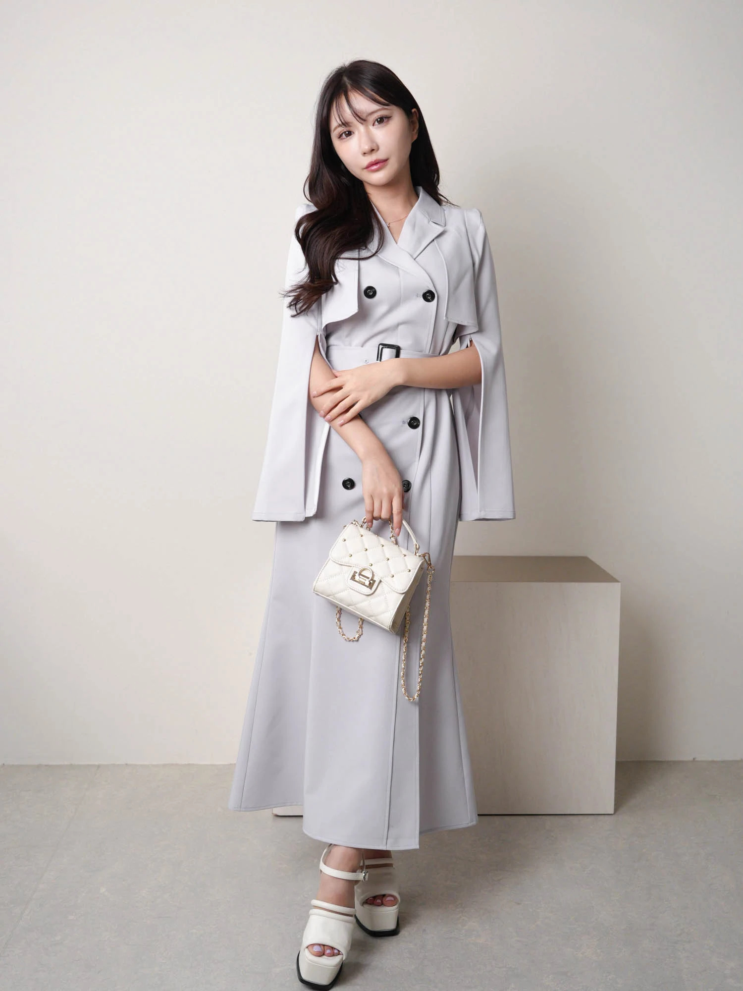 LIP SERVICE スリットスリーブトレンチミニワンピース LIP