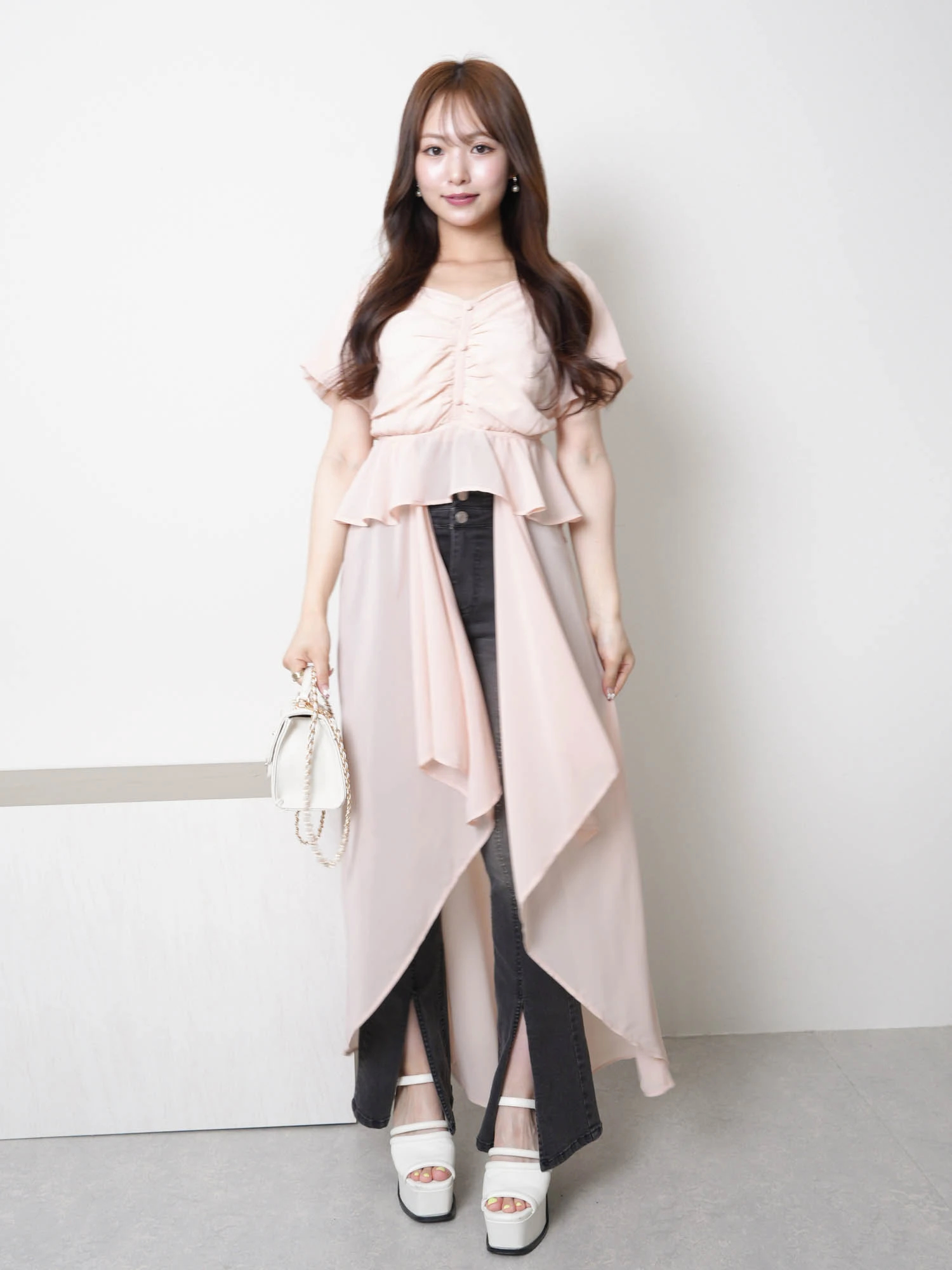 LIP SERVICE（リップサービス）｜ 2wayオフショルロングトップス