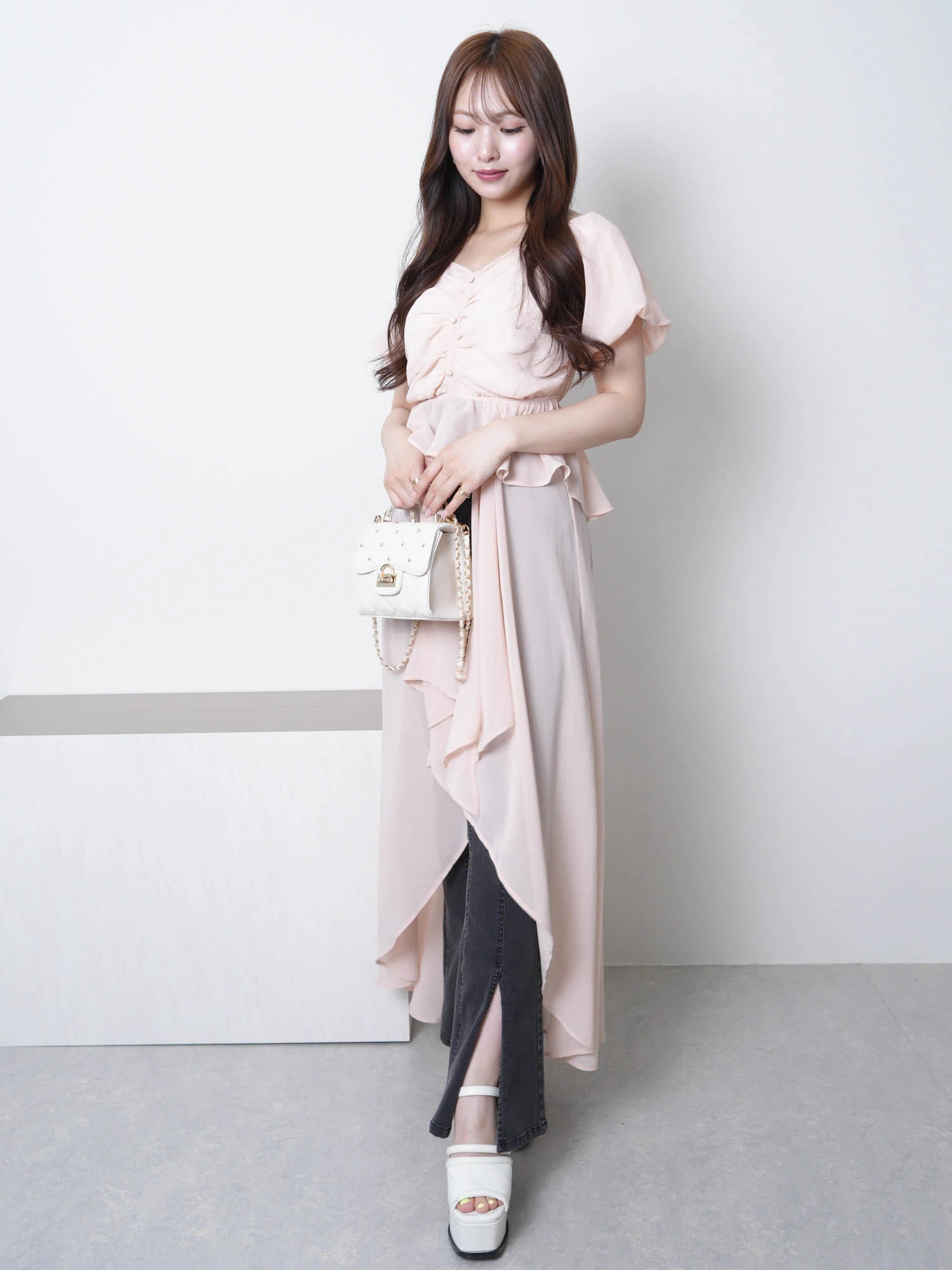 LIP SERVICE（リップサービス）｜ 2wayオフショルロングトップス