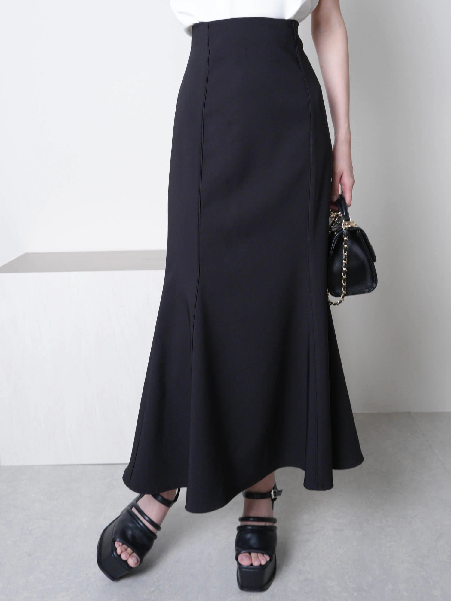 アニバーサリースカート　黒 セール】 【セットアップ対応】TWサキソニー フレア スカート （ミニ