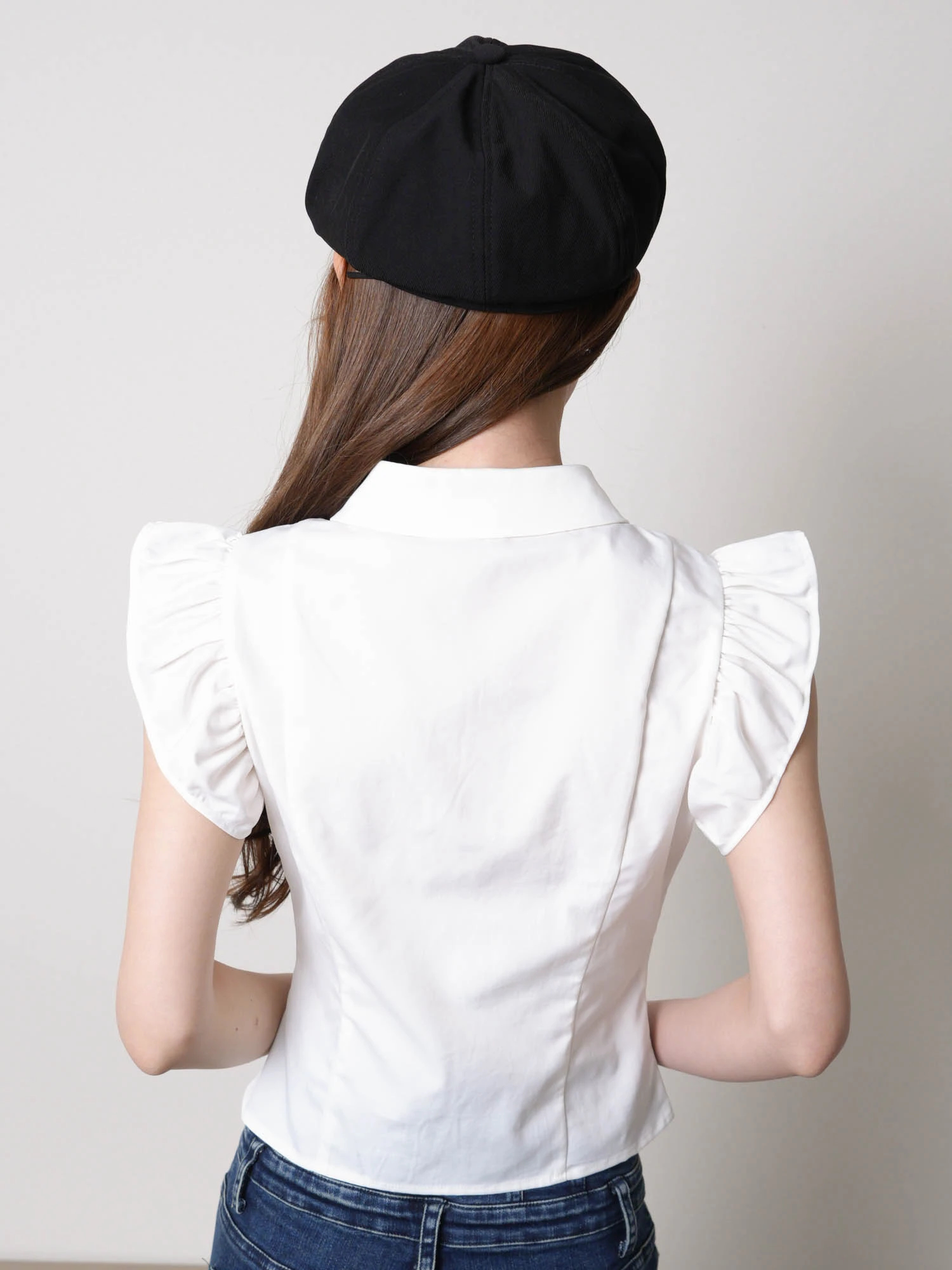 LIP SERVICE（リップサービス）｜ デコルテオープンフリルスリーブ