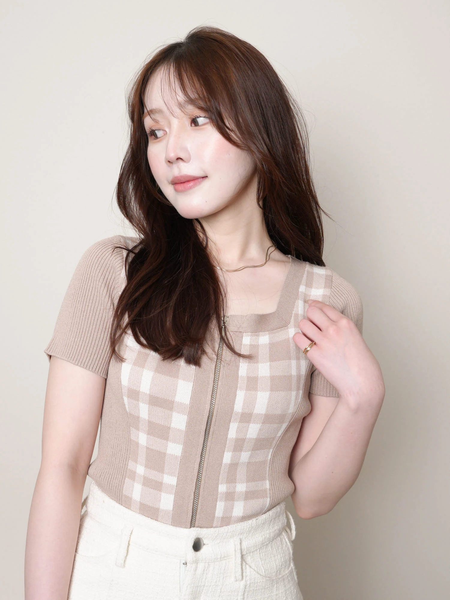 LIP SERVICE（リップサービス）｜ フロントZIPチェックジャガード