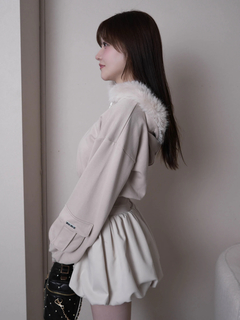 LIP SERVICE(リップサービス) |ファーフードスウェットパーカー