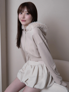 LIP SERVICE(リップサービス) |ファーフードスウェットパーカー