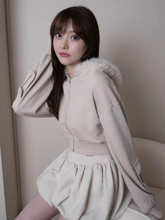 LIP SERVICE(リップサービス) |ファーフードスウェットパーカー