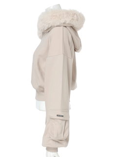 LIP SERVICE(リップサービス) |ファーフードスウェットパーカー