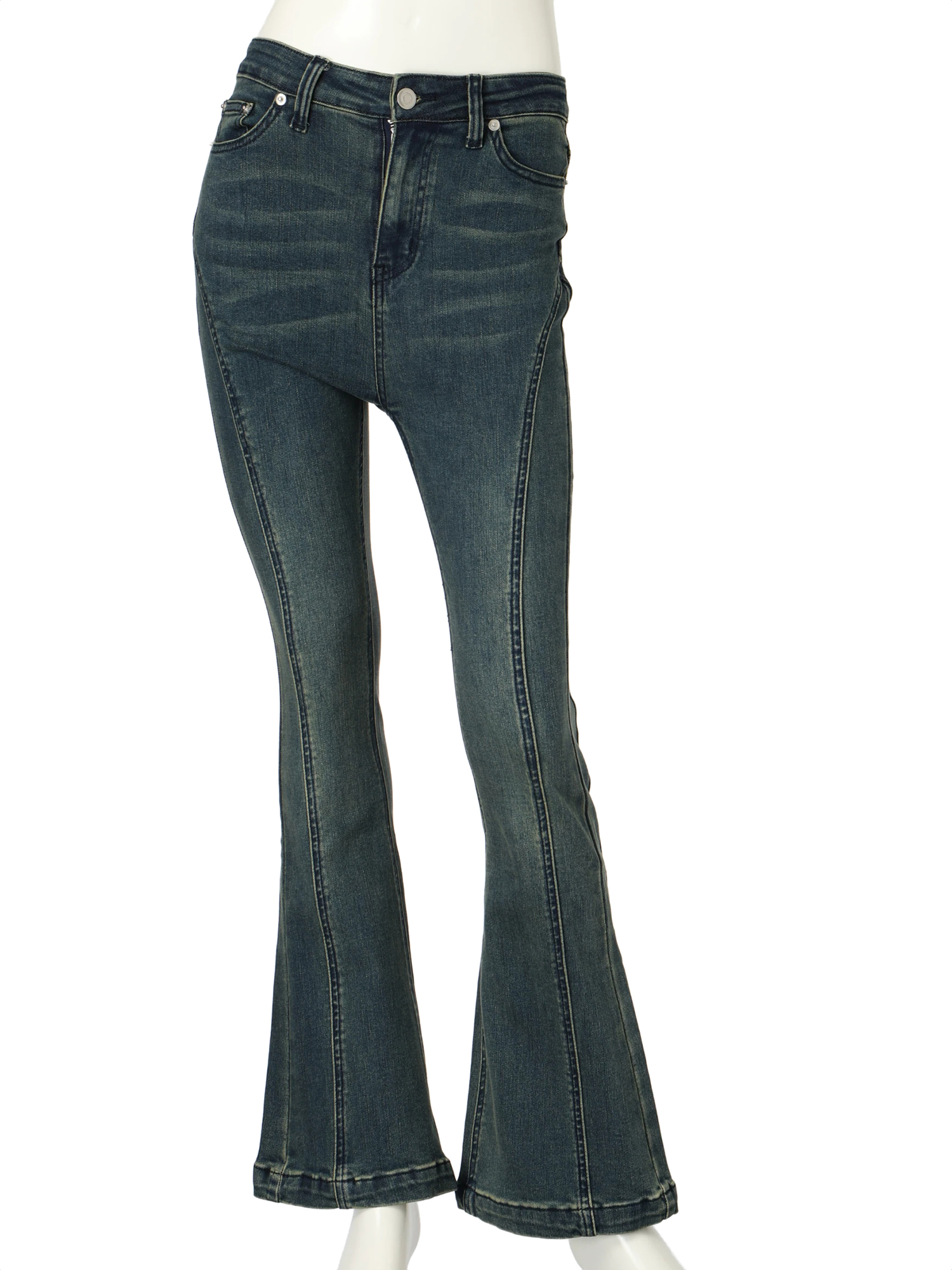 即日発送 bolan似 フレアデニム opium bolan似 フレアデニム bolan似 Boots cut flare waxed denim