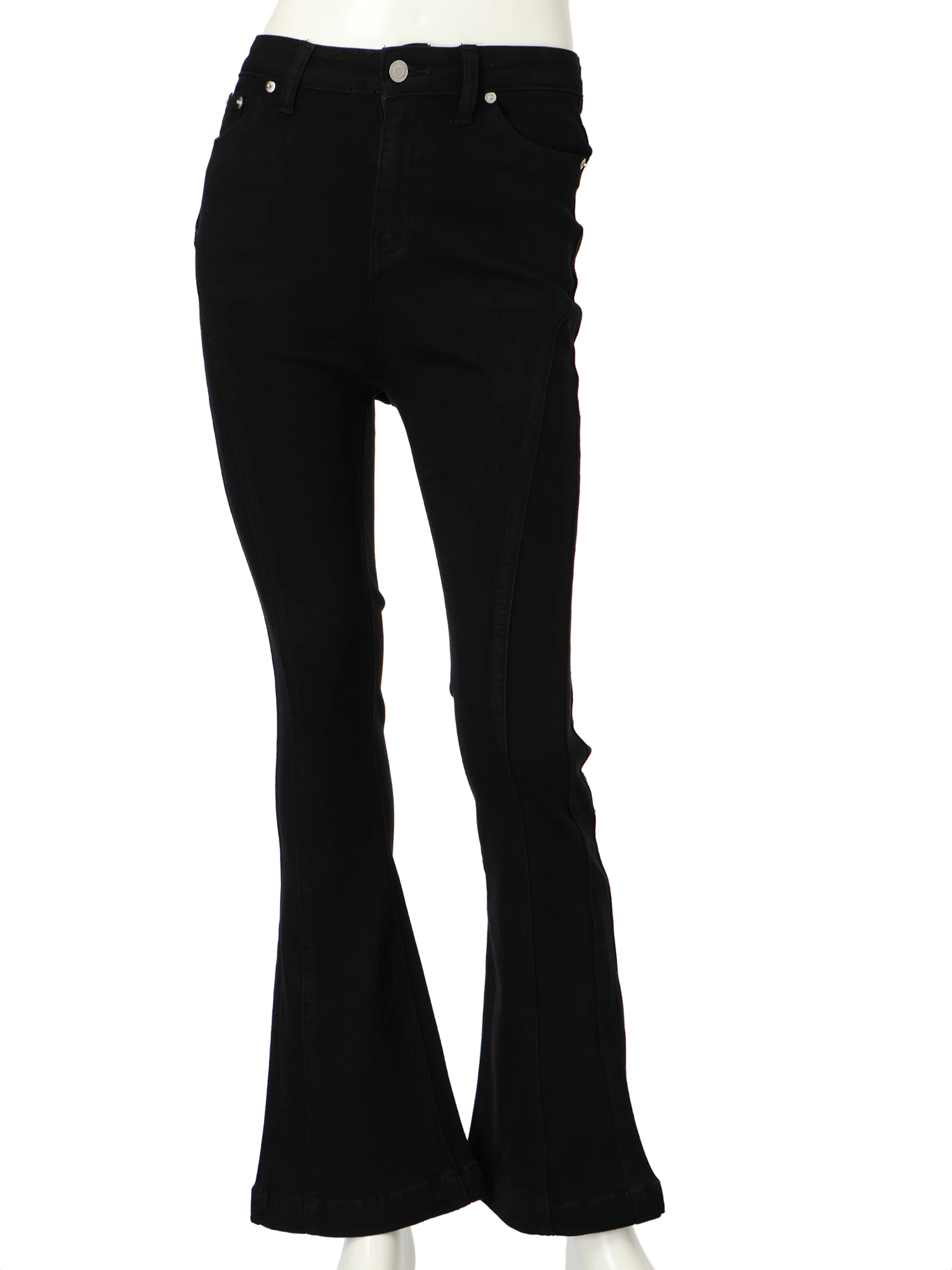 Bolan似 フレアデニム opium wax コーティング フレアデニム ベルボトム ブーツカット opium