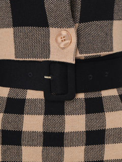 LIP SERVICE(リップサービス) |レトロチェックアンサンブルニットワンピース