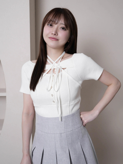 LIP SERVICE(リップサービス) |デコルテオープンチョーカーニット