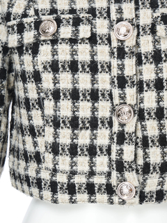 LIP SERVICE(リップサービス) |ファースリーブツイードクロップドジャケット