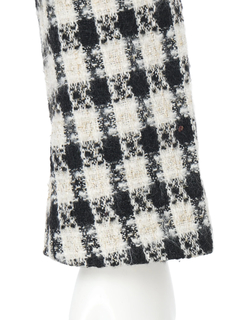 LIP SERVICE(リップサービス) |ファースリーブツイードクロップドジャケット