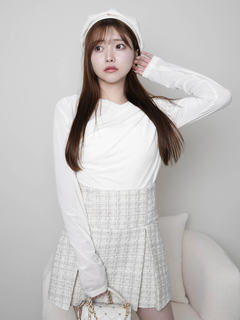 LIP SERVICE(リップサービス) |マルチツイードプリーツスカート