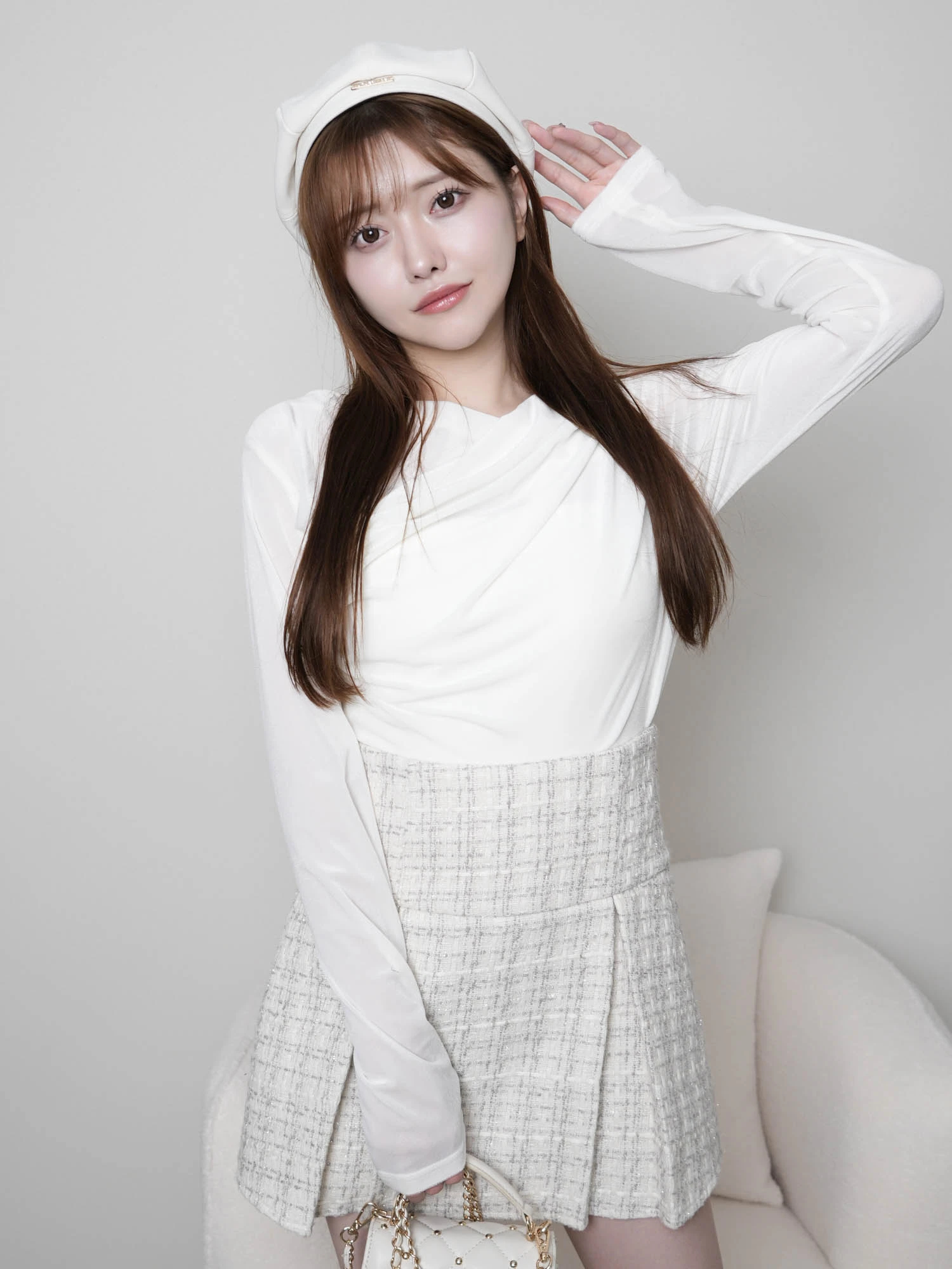 LIP SERVICE（リップサービス）｜ マルチツイードプリーツスカート