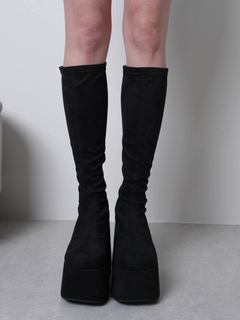 LIP SERVICE(リップサービス) |プラットフォームスクエアミドルブーツ