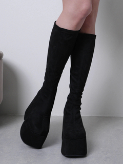 LIP SERVICE(リップサービス) |プラットフォームスクエアミドルブーツ