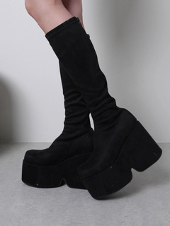 LIP SERVICE(リップサービス) |プラットフォームスクエアミドルブーツ