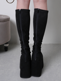 LIP SERVICE(リップサービス) |プラットフォームスクエアミドルブーツ