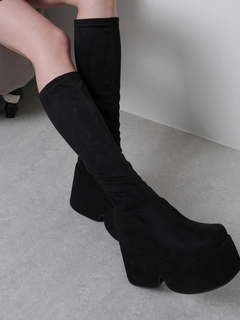 LIP SERVICE(リップサービス) |プラットフォームスクエアミドルブーツ