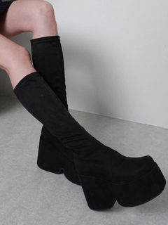 LIP SERVICE(リップサービス) |プラットフォームスクエアミドルブーツ