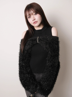 LIP SERVICE(リップサービス) |ミックスフェザーリボンアンサンブルニット