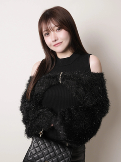 LIP SERVICE(リップサービス) |ミックスフェザーリボンアンサンブルニット