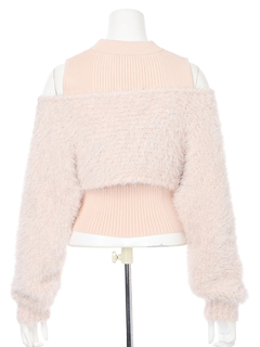 LIP SERVICE(リップサービス) |ミックスフェザーリボンアンサンブルニット