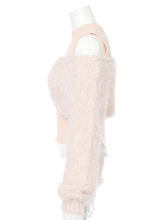 LIP SERVICE(リップサービス) |ミックスフェザーリボンアンサンブルニット