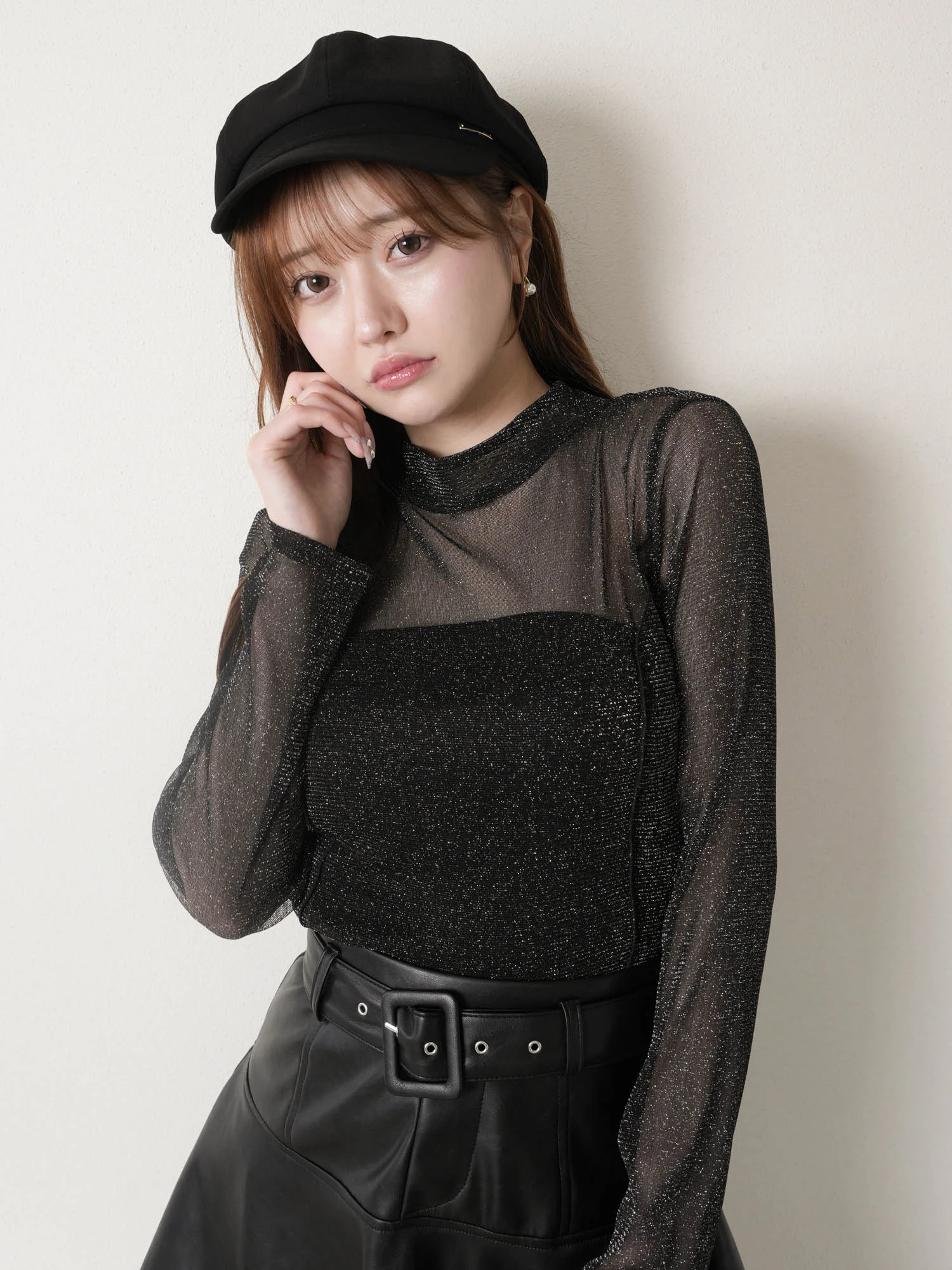 リップサービス LIP SERVICE ポイントプレートチョーカーニット （ブラック） ポイントプレートチョーカーニット （アイボリー）