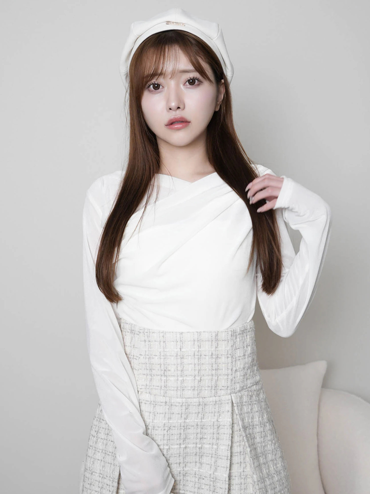 LIP SERVICE(リップサービス) |ベロアドレープチョーカートップス