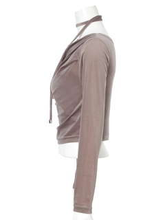 LIP SERVICE(リップサービス) |ベロアドレープチョーカートップス