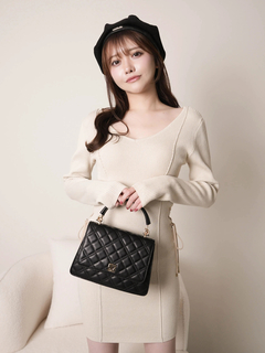 LIP SERVICE(リップサービス) |サイドレーススピンドルニットワンピース