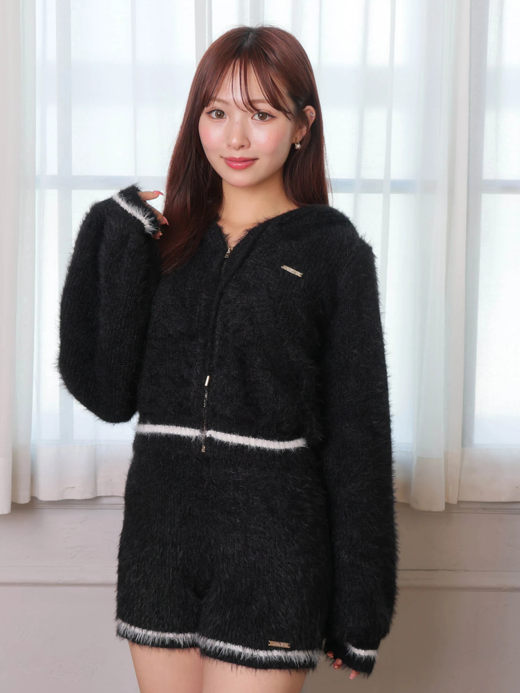 LIP SERVICE(リップサービス) |フェザーニットパーカー