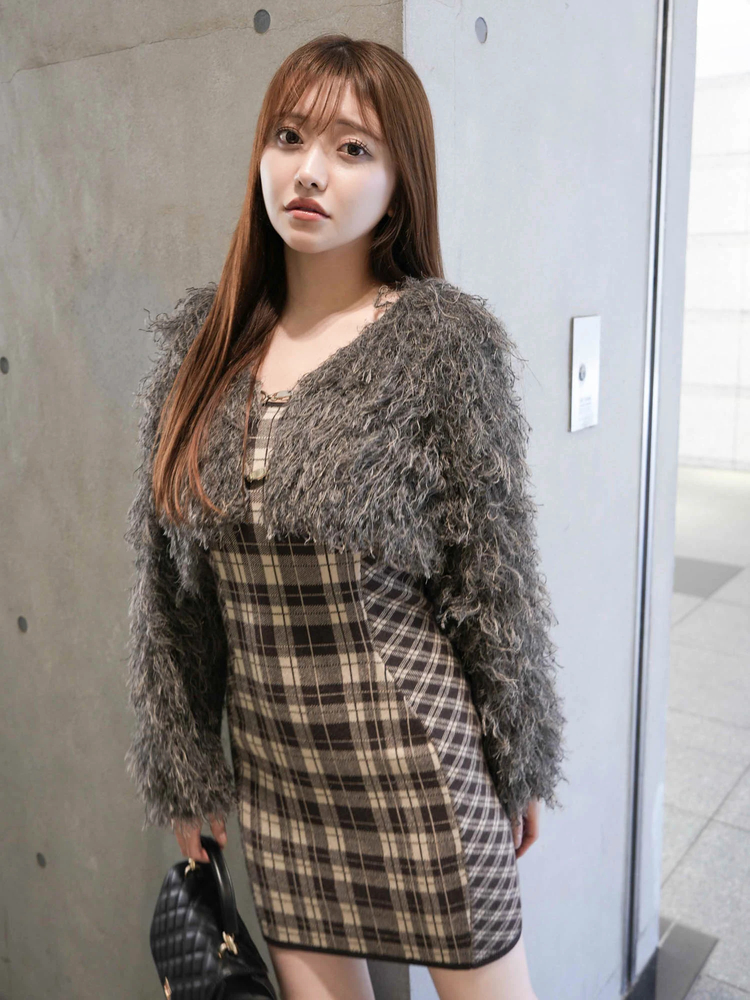 LIP SERVICE(リップサービス) |ボリュームフリンジカーディガン