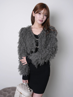 LIP SERVICE(リップサービス) |ボリュームフリンジカーディガン