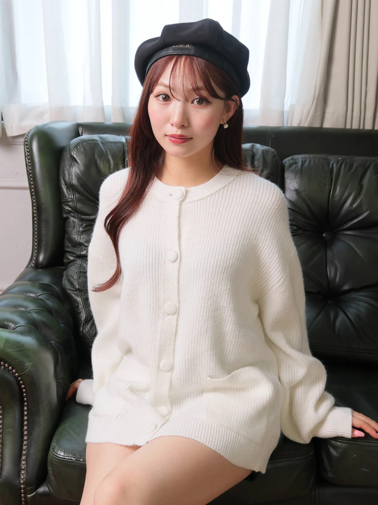 LIP SERVICE(リップサービス) |Fluffyラメニットカーディガン